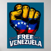 Venezuela Flag Venezuela Libre 2026  ポスター (正面)