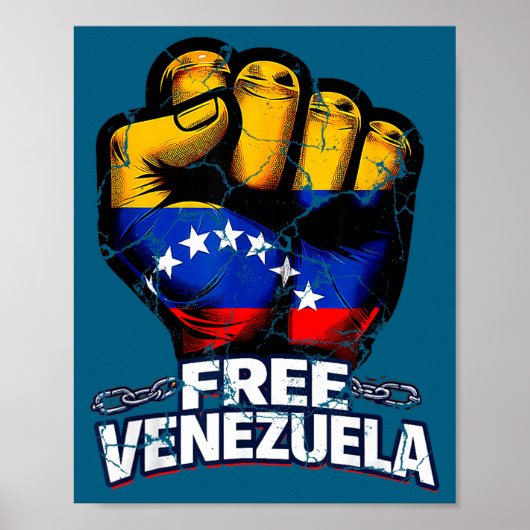 Venezuela Flag Venezuela Libre 2026  ポスター (正面)