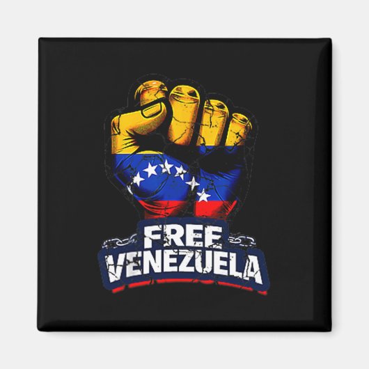 Venezuela Flag Venezuela Libre 2026 マグネット (正面)