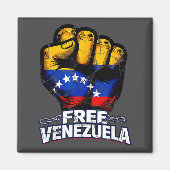 Venezuela Flag Venezuela Libre 2026  マグネット (正面)