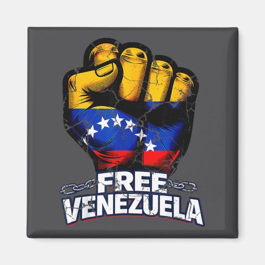 Venezuela Flag Venezuela Libre 2026  マグネット (正面)