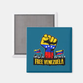Venezuela Flag Venezuela Libre 2026  マグネット (正面/裏面)