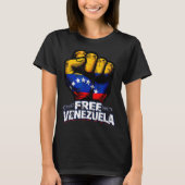 Venezuela Flag Venezuela Libre 2026  Tシャツ (正面)