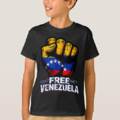 Venezuela Flag Venezuela Libre 2026  Tシャツ (正面)