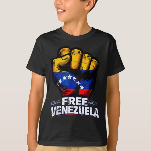 Venezuela Flag Venezuela Libre 2026  Tシャツ (正面)