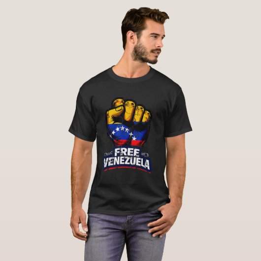 Venezuela Flag Venezuela Libre 2026  Tシャツ (正面フル)