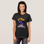 Venezuela Flag Venezuela Libre 2026  Tシャツ (正面フル)
