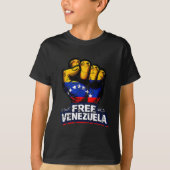 Venezuela Flag Venezuela Libre 2026  Tシャツ (正面)
