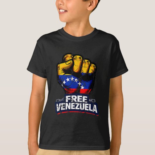 Venezuela Flag Venezuela Libre 2026 Tシャツ (正面)