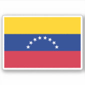 Venezuela flag vinyl stickers シール (正面)