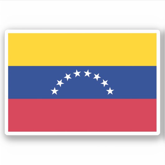 Venezuela flag vinyl stickers シール (正面)