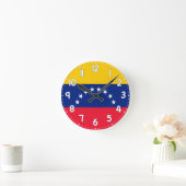 Venezuela Flag Wall Clock - Flag of Venezuela ラウンド壁時計 (ホーム)