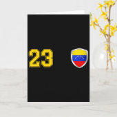 Venezuela - La Vinotinto Team Soccer Design For Ve カード (黄色い花)