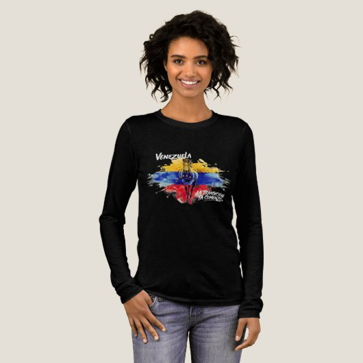 Venezuela Libre – La Transición Ya Comenzó トライブレンドTシャツ (正面全体)