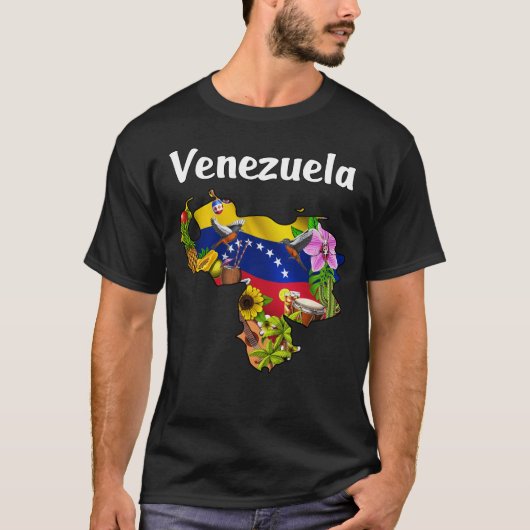Venezuela Map Tシャツ (正面)