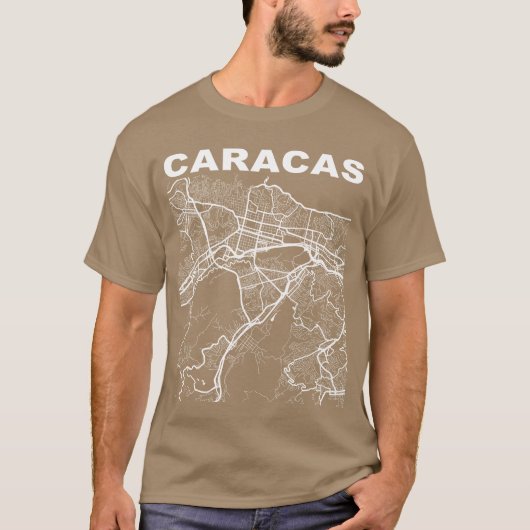 Venezuela Souvenir Caracas City Street gift Tシャツ (正面)