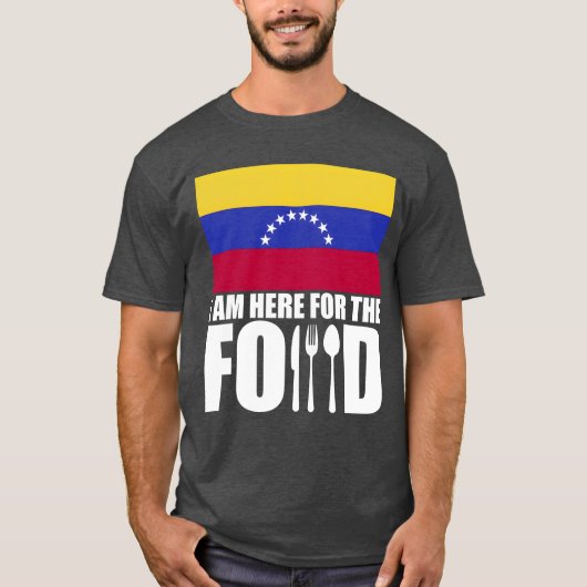 Venezuela souvenir food travel gift tシャツ (正面)
