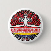 Venezuela Venezolanisch Schweizer Schweiz Baum 缶バッジ (正面)
