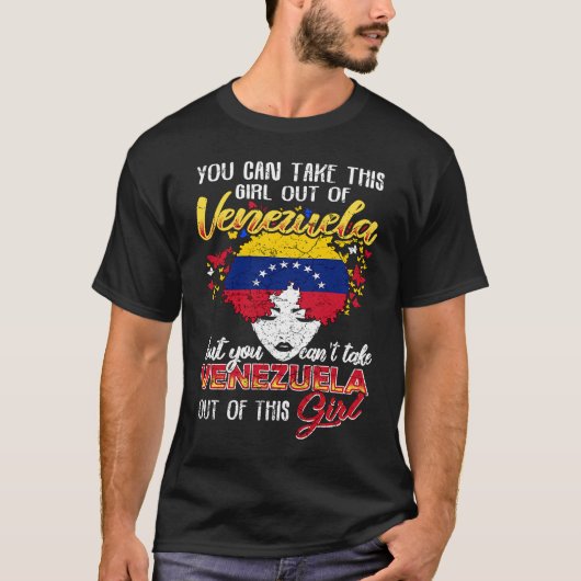 Venezuela Venezuelan Girl Tシャツ (正面)