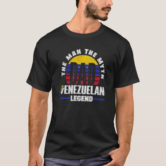 Venezuela Venezuelan Venezuela Flag Father Quote Tシャツ (正面)