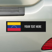 Venezuelan flag custom bumper sticker for car バンパーステッカー (車上)