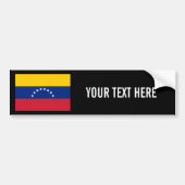 Venezuelan flag custom bumper sticker for car バンパーステッカー (正面)