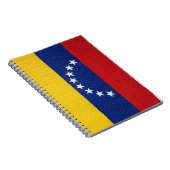 Venezuelan flag embroidery style design ノートブック (右側)