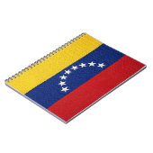 Venezuelan flag embroidery style design ノートブック (左側)