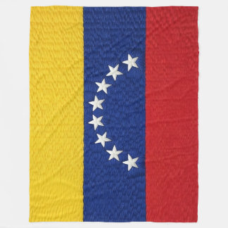 Venezuelan flag embroidery style design フリースブランケット