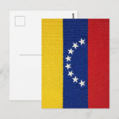 Venezuelan flag embroidery style design ポストカード (正面/裏面)