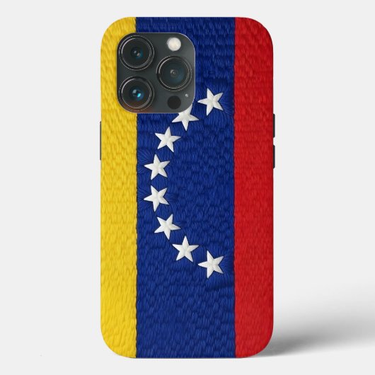 Venezuelan flag embroidery style design Case-Mate iPhoneケース (裏面)