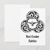 Veni Creator Spiritus 宗教アート聖カード サンキューカード (正面/裏面)