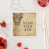 Veni Vidi Bibi Funny Ancient Rome Latin Saying スタンダードカクテルナプキン (インサイチュ)