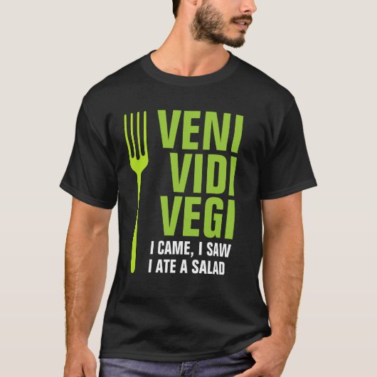 Veni、Vidi、Vegi Tシャツ (正面)