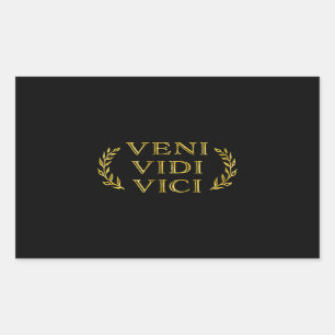 Veni Vidi Viciのおもしろいなゲームの勝者 長方形シール