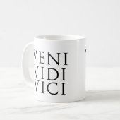 Veni Vidi Vici コーヒーマグカップ (正面左)