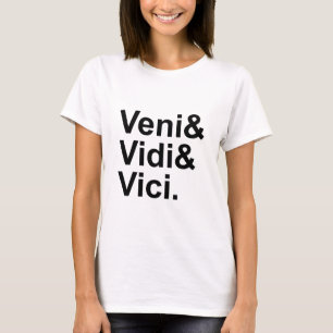 Veni Vidi Vici 我が来たり、我が見たり、我が征服せり カエサル Tシャツ