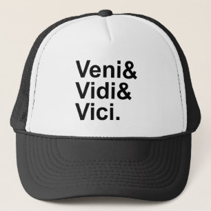 Veni Vidi Vici 我が来たる、我が見たる、我が征服せり カエサル キャップ