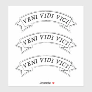 VENI VIDI VICI – 私はビニ来ルを征服するのを見た シール
