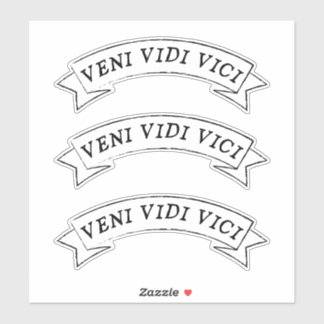 VENI VIDI VICI – 私はビニ来ルを征服するのを見た シール