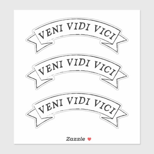 VENI VIDI VICI – 私はビニ来ルを征服するのを見た シール (シート)