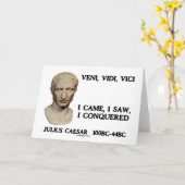 Veni、Vidi、Vici -私は、私見ました、私征服しました来ました カード (黄色い花)
