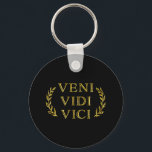 Veni Vidi Vici Funny Game Winner キーホルダー<br><div class="desc">Julius Caesar's famously modest proclamation "I came,  I saw,  I conquered" in latin - Veni,  Vidi,  Vici.  Perfect gift for gamers,  competitive people,  latin scholars,  history buffs.</div>