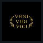Veni Vidi Vici Funny Game Winner ポスター<br><div class="desc">Julius Caesar's famously modest proclamation "I came,  I saw,  I conquered" in latin - Veni,  Vidi,  Vici.  Perfect gift for gamers,  competitive people,  latin scholars,  history buffs.</div>