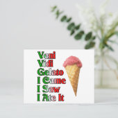 Veni Vini Gelato （私はそれを食べるのを見に来た） ポストカード (スタンド正面)