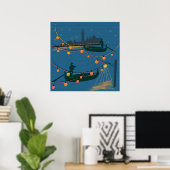 Venice at Night ポスター (ホームオフィス)