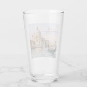 Venice Basilica Salute Watercolor Iconic Domes タンブラーグラス (裏面)