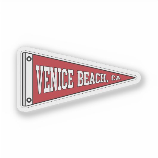 Venice Beach, CA pennant シール (正面)