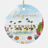 Venice Beach California Ornament セラミックオーナメント (裏面)