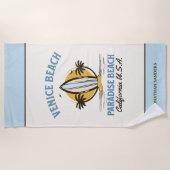 Venice Beach California Paradise Beach ビーチタオル (正面)